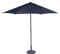 Lifetime Garden Parasol Grande protection solaire pour balcon et terrasse ⌀300 x 300 cm Rectangulaire Parasol de plage sans support Noir