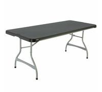 Lifetime Table de jardin pliante - Noir