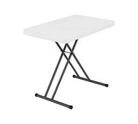 Lifetime Table personnelle réglable en Hauteur Hauteur réglable 30 inch Granit Blanc.