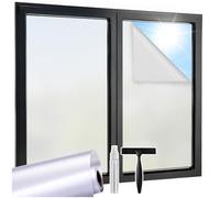Lifetree Film Fenetre Anti Regard Kit Électrostatique sans Colle 90x300cm | Brise-vue jour et nuit, Repositionnable pose facile, Anti-UV & Chaleur, Dépoli opaque lumineux, Parfait locataires & bureaux