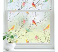 Lifetree Film pour Fenêtre sans AdhéSif - Anti Regard, Vitrail Autocollant Décoratif Opaque, Anti-UV, pour Fenêtres et Portes 90 x 300 cm