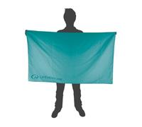 Lifeventure Serviette de Voyage en Fibre Souple recy Compact, légère à séchage Rapide pour Le Sport et la Plage, Design sans Sable, géant, Bleu Sarcelle