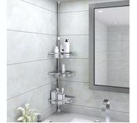 LIFEWIT Etagère de salle de bain - Acier Inoxydable - Poteau télescopique réglable