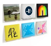Lifewit Étagères Flottantes pour Disques Vinyles, Lot de 10 Étagères Murales en Plastique Clair 30 cm, Décoration pour Livres/Photos/Maquillage, Chambre, Salon, Salle de Bain, Rangement 、Organisation