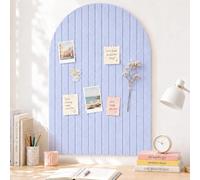Lifewit Lot de 3 tableaux d'affichage bombés - Alternative au mur en liège - Grandes plaques de feutre (90 x 60 cm) avec 30 broches - Revêtement mural entièrement autocollant pour décoration de maison