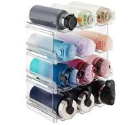 Lifewit Porte-Bouteilles Empilable vin pour Congélateur, Garde-Manger - Porte-Bouteilles d'eau en Plastique pour Le Rangement sur Le Comptoir de la Cuisine, Le Buffet, Le Bureau - Lot de 4