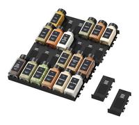 Lifewit Rangement d'Épices pour Cuisine, 24 Pièces Sans Bocaux, Étagère à Pot Epices de Tiroir Colocalisable et Antidérapants, Organisateur Réglable de Stockage pour Salle à Manger, Noir