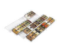 Lifewit Rangement Epices Cuisine Étagère à Épices pour Tiroirs Porte Epice Support Organisateur Grande Capacité Extensible de 30 cm à 60 cm 4 niveaux, Lot de 8, Transparent