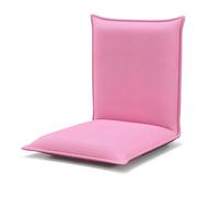 LIFEZEAL Chaise de Sol avec Dossier Réglable en 6 Angles, Siège de Sol Rembourrée avec Surface en Maille, 47 x 54 x 53,5 cm, pour Méditation, Yoga et Camping (Rose)