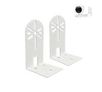 LifgWas 2 Pack Support Murale pour Caméra de Surveillance, Fixation Adhésive Sans Percer en Aluminium Solide, Compatible avec Mini Pan Tilt, Indoor Cam E220, Support Camera Exterieur