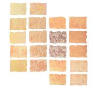 LIFKICH 1 Ensemble Autocollants Décoratifs Application sans Bavure Orange Dégradés en Papier Gaufré Encrés et Alignement Facile pour Journaux et Cartes Postales 20 Feuilles