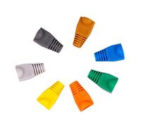 LIFKICH 100 Pcs Bouchons de Câble Rj45 en Plastique pour Protection Réseau, Anti-Exposition Caoutchouc, Étanches, Dimension 0,6-0,65mm, Accessoires pour Câbles Ethernet Style Aléatoire