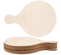 LIFKICH 10pièces Planche Bois Ronde DIY Planches à Découper pour Cuisines Non Finies Multifonctions pour Service et Décoration