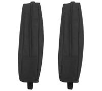 LIFKICH 2 Pièces Paquet et Poignée de Rangement en Tissu Oxford pour Barbecue Noir, Étanche avec Fermeture Éclair Ustensiles Cuisine en Plein Air pour Barbecues Entre Amis