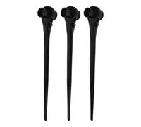 LIFKICH 3 Pièces liquet Double Extrémité 19mm 22mm, Queue | Acier Chrome-vanadium Noir, Prise Ergonomique Compacte, pour Racks Véhicules, Résistance à L’usure