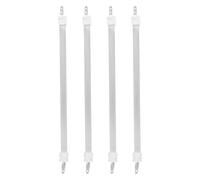 LIFKICH 4 Pièces Tube Chauffant Électrique pour Radiateurs, Tube Chauffant Quartz Céramique de Remplacement, 9 Pouces, Blanc, pour Chambres et Espaces Intérieurs, Diffusion Uniforme
