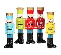 LIFKICH 5 Pièces Bougeoir Vintage de Casse-Noisette aux Détails Complexes, Décoration Centrale Pratique pour Fêtes de Noël et Rassemblements Festifs