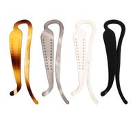LIFKICH Accessoires Coiffure Lot de 4 Pinces Banane Torsadées en Plastique Mat, Légères pour Cheveux Bouclés Épais, Pinces à Queue de Cheval et Chignons pour Filles et Femmes Usage