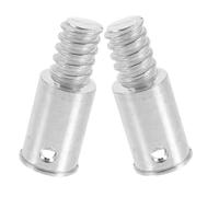 LIFKICH Adaptateur de Manche à Balai Embout Fileté Externe Facile à Installer en Alliage D'aluminium 25mm 2 Pièces Compatible pour Balais pour Maison et Bureau