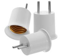 LIFKICH Adaptateur en LED et Lampes à E26 Ampoules E27 pour Douille Lot de 3 Pièces Abs et Cuivre Conductivité, pour Éclairage Mural et Veilleuse