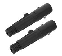 LIFKICH Adaptateurs Filetée pour Manche de Balai Télescopique 2 Embouts de Rechange Noirs Adaptés Nettoyage de Piscine et Sols