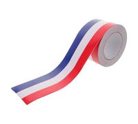 LIFKICH Bandes adhésives pour Moto et Scooter Bleu Blanc Rouge 7,5 cm Larges en PVC - Autocollants extérieurs résistants à l'eau et faciles à Poser - Accessoires de décoration pour
