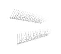 LIFKICH Bandes Anti-Pigeons 50 Cm 60 Pointes Acier Inoxydable 2 Pièces pour Balcon et Fenêtre, Clôture Résistante, Protection Respectueuse des Animaux, Outil Anti-Oiseaux Extérieur