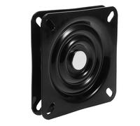 LIFKICH Base pivotante carrée en Fer Noir avec Texture résistante pour Plaque pivotante de Fauteuil inclinable Usage Bureau