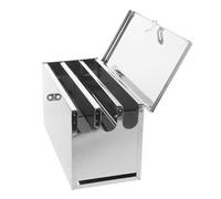 LIFKICH Boîte de Rangement Couteaux de Cuisine Acier Inoxydable Étui Portable à Compartiments avec Serrure de Sécurité Organisateur Verrouillable pour Couteaux de Chef Professionnels