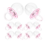 LIFKICH Boîtes à Dragées Transparentes de Sucette, Plastique Léger, 12 Pièces pour Décorations Créatives de Shower et Présents Invités