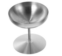 LIFKICH Bol à Dessert Festif en Acier Inoxydable Argenté, Coupe à Glace Solide et Facile D'entretien, pour Camping et Maisons Élégantes