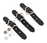 LIFKICH Boucle Détachable en Métal et Pu pour Jupe Plissée, 3pcs, Facile à Installer, pour DIY et Assortir Jupe à Carreaux Noire