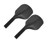 LIFKICH Bouclier Facial en Plastique Noir 2pcs pour Protection Éclaboussures D'huile, Facile à Utiliser, pour Coloration des Cheveux en Salon de Coiffure