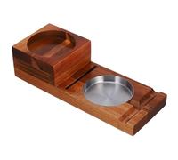 LIFKICH Cendrier en Bois Porte-Verre à Whisky Détachable pour Cigares Design Élégant et Sophistiqué, pour Bureau ou Rassemblement