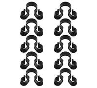 LIFKICH Clips de Sécurité en Plastique Noir Double Trou pour Bouteilles de Vin Lot de 10 Faciles à Nettoyer, pour Mariages et Fêtes