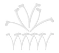 LIFKICH Clips en V 8 Pièces en Abs pour Épuisette de Piscine | Lot de Pièces de Rechange Blanches, pour Manche de Balai Piscine et Tête de Brosse