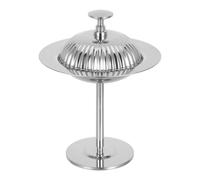 LIFKICH Coupes à Dessert en Acier Inoxydable, Design Élégant, Argenté