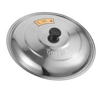 LIFKICH Couvercle Acier Inoxydable 33 CM pour Poêle Sauteuse et Wok, Accessoire Pratique Cuisine Maison et Restauration