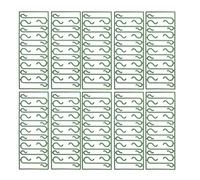 LIFKICH Crochets en PVC Vert pour Décoration de Noël Lot de 100 Pièces Crochets Robustes de S Accessoires pour Ornements et Sapin de Noël