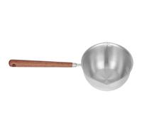 LIFKICH Cuillère à soupe en acier inoxydable à double bec verseur, manche allongé ergonomique, style moderne pour usage en cuisine pour soupes et ragoûts