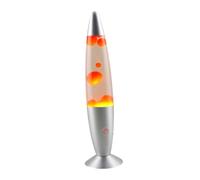 LIFKICH Lampe à Lave Orange Base en Alliage D'aluminium, Veilleuse Décorative Innovante pour Chambre, comme Lampe Tactile de Chevet