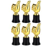 LIFKICH Lot de 6 Trophées en Plastique Forme Pouce Levé pour Garçon et Filles, Modèle Créatif et Éducatif, Décoration pour Compétition Sportive Maternelle