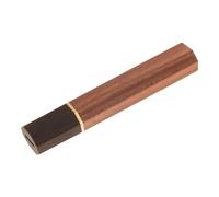 LIFKICH Manche octogonal marron en bois et métal - Poignée de remplacement pour couteaux japonais Santoku et petty knives - Accessoire pour usage en cuisine professionnelle - Taille 13 x