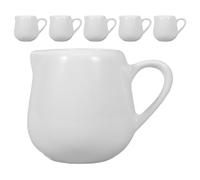 LIFKICH Mini Pichets de Service en Céramique 6 pièces 50ml avec Bec Verseur et Poignée pour Usage Domestique et Professionnel