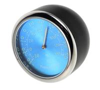 LIFKICH Mini Thermomètre Lumineux Bleu pour Tableau de Bord de Voiture Horloge Quartz Élégante, Affichage Clair pour Intérieur de Véhicule et Conduite Nocturne