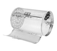 LIFKICH Panier à Rôtisserie en Acier Inoxydable Argenté Chauffage Uniforme et Fermeture à Boucle pour Four et Barbecue Polyvalent