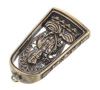 LIFKICH Pendentif Décoration Religieuse Intérieure pour Statue de Bouddha en Laiton Or Vintage, Breloque Décorative Suspendue et Création de Bijoux DIY