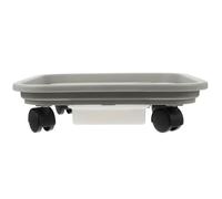 LIFKICH Plateau Roulant pour Plantes Réservoir d'eau et Siège Bas Chariot à roulettes Stable pour Pot de Fleurs d'Intérieur et Extérieur Support Plastique Charge 60 Kg