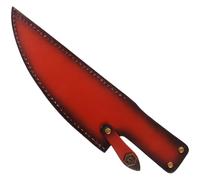 LIFKICH Protège-lame de cuisson en cuir reconstitué marron pour usage domestique et cadeau de pendaison de crémaillère, étui à couteaux pratique et