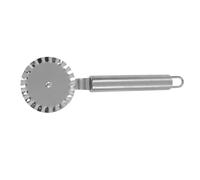 LIFKICH Rouleau à Pâte en Acier Inoxydable Argenté, Roulette à Pâtisserie Polyvalente Cuisine Maison, Coupe-pizza et Découpe Pâte Rapide
